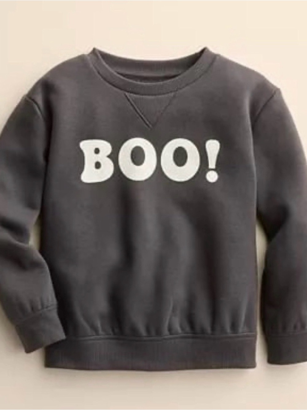 Kids Black 'Boo!' Sweatshirt